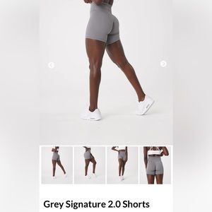 NVGTN Grey Signature 2.0 Shorts
